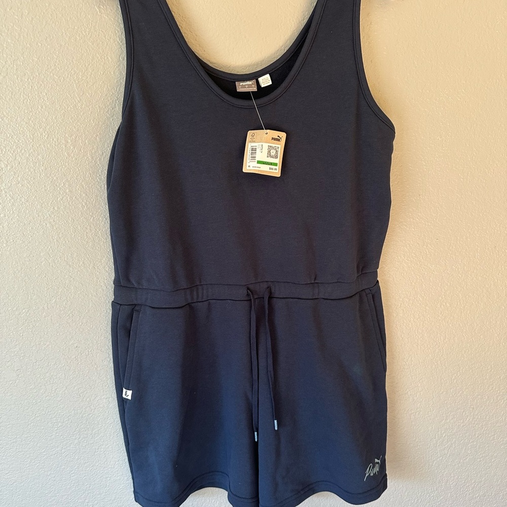 Puma Navy Blue Sleeveless Romper